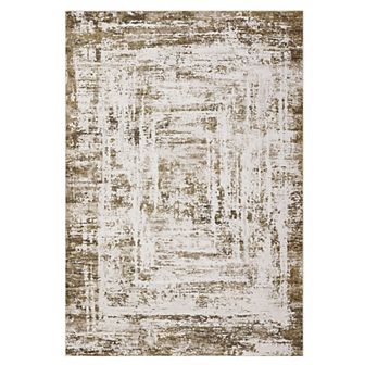 Garvee Machine Washable Bodered Area Rug Indoor Non Slip Mat for Living Room Bedroom Office Home
