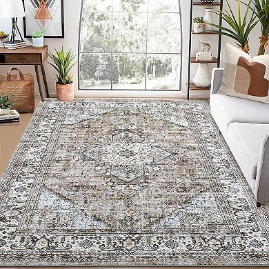 Garvee Machine Washable Non slip Soft Area Rugs for Living Room Bedroom