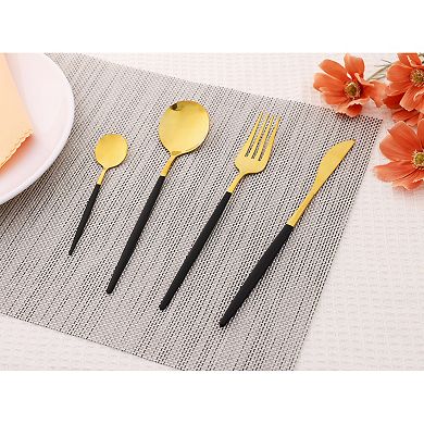 16 Piece Silverware Set, Stainless Steel Flatware Set, Mirror Polished Cutlery Set, Serving Set