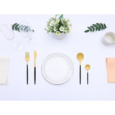 16 Piece Silverware Set, Stainless Steel Flatware Set, Mirror Polished Cutlery Set, Serving Set