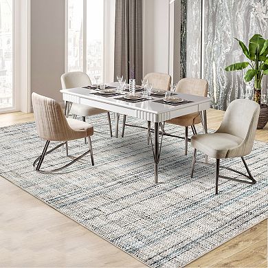 Garvee Machine Washable Non Slip Area Rug for Livingroom Soft Carpet for Home Use
