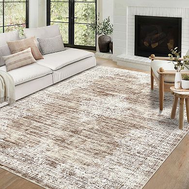Garvee Washable Non Slip Area Rugs Stain Resistant Non Shedding Bordered for Indoor use
