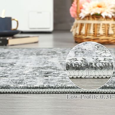 Garvee Washable Area Rug Non Slip Rugs for Living Room Bedroom Kitchen Bedroom Entryway