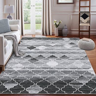 Garvee Machine Washable Non Slip Area Rug for Livingroom Soft Carpet for Home Use