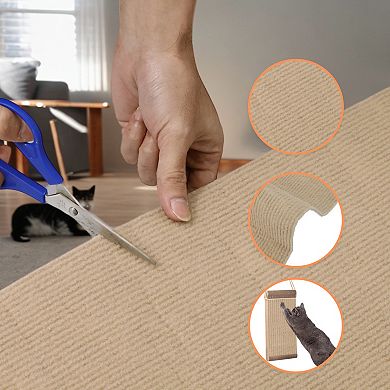 1 Pc Cat Scratch Mat, Cat Scratch Furniture Protector, Cat Scratch Pad, for Couch DIY Protector