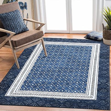 Garvee Machine Washable Non Slip Area Rug for Livingroom Soft Carpet for Home Use