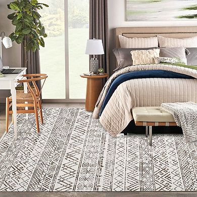 Garvee Washable Non Slip Area Rugs Stain Resistant Non Shedding Bordered for Indoor use
