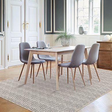Garvee Machine Washable Non Slip Backing Foldable Area Rug for Living Room Bedroom