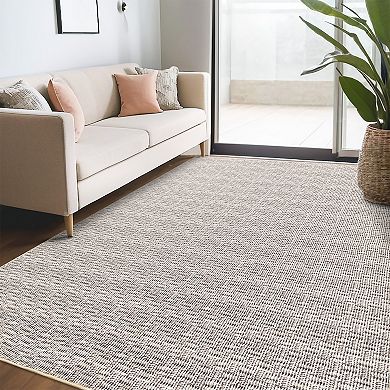 Garvee Machine Washable Non Slip Backing Foldable Area Rug for Living Room Bedroom