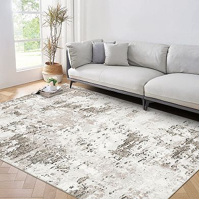 Garvee Washable Non Slip Area Rugs Stain Resistant Non Shedding Bordered for Indoor use