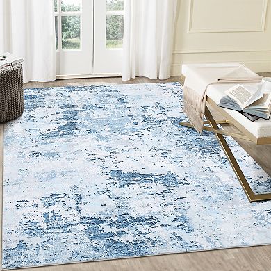 Garvee Washable Non Slip Area Rugs Stain Resistant Non Shedding Bordered for Indoor use