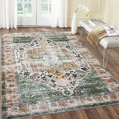 Garvee Machine Washable Non Slip Area Rug for Living Room Kitchen Dining Room