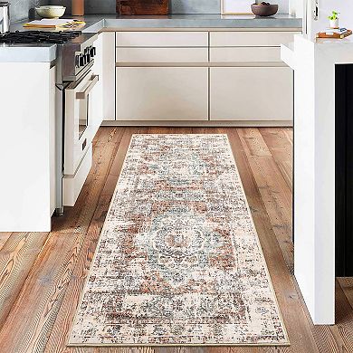 Garvee Washable Non Slip Area Rugs Stain Resistant Non Shedding Bordered Carpet for Indoor use