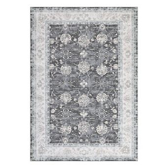 Garvee Machine Washable Non Slip Backing Foldable Area Rug for Living Room Bedroom