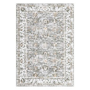 Garvee Machine Washable Non Slip Backing Foldable Area Rug for Living Room Bedroom