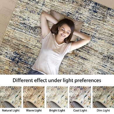 Garvee Machine Washable Non Slip Area Rug Non Shedding Carpet for Living Room Bedroom