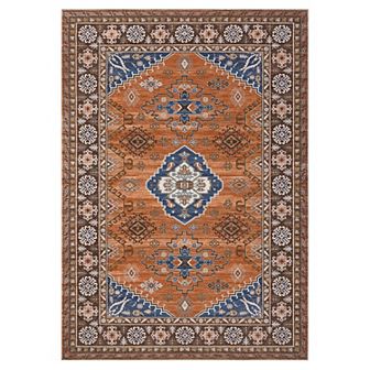Garvee Vintage Boho Area Rug Soft Washable Floor Carpet for Bedroom Living Room
