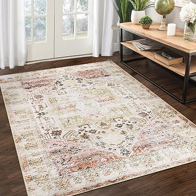 Garvee Washable Non Slip Area Rugs Stain Resistant Non Shedding Bordered for Indoor use