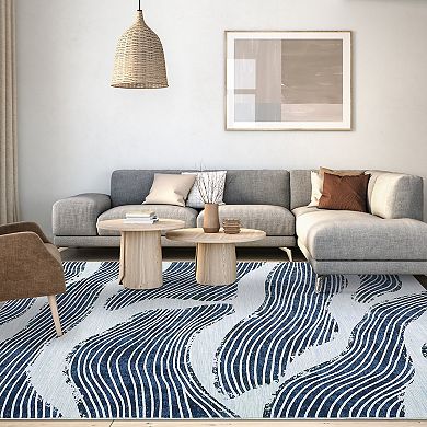 Garvee Machine Washable Non Slip Area Rug for Livingroom Soft Cotton Carpet for Home Use