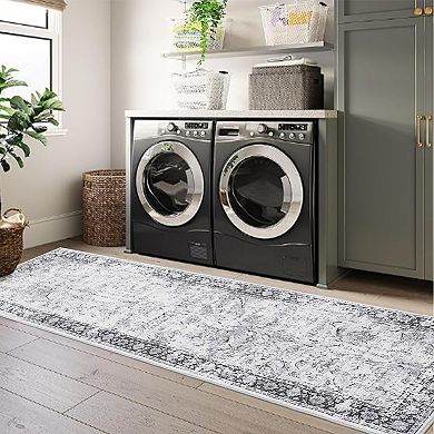 Garvee Machine Washable Non Slip Area Rug for Livingroom Soft Touch Carpet for Home Use