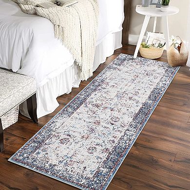 Garvee Machine Washable Non Slip Area Rug for Livingroom Soft Touch Carpet for Home Use