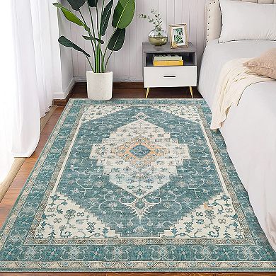 Garvee Machine Washable Area Rug Non Slip Non Shedding for Living Room Bedroom Kitchen