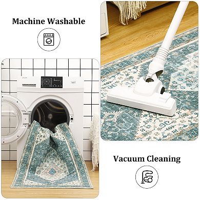 Garvee Machine Washable Area Rug Non Slip Non Shedding for Living Room Bedroom Kitchen