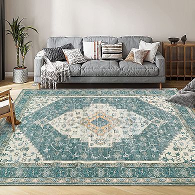 Garvee Machine Washable Area Rug Non Slip Non Shedding for Living Room Bedroom Kitchen