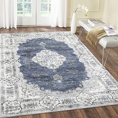 Garvee Washable Non Slip Area Rugs Stain Resistant Non Shedding Bordered for Indoor use