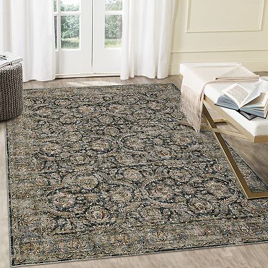 Garvee Indoor Kitchen Low Pile Rug Soft Oriental Vintage Throw Carpet