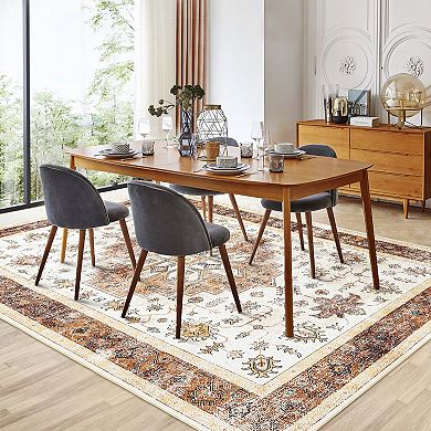 Garvee Machine Washable Non Slip Area Rug Non Shedding Carpet for Living Room Bedroom