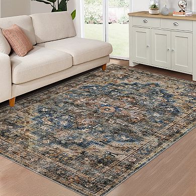 Garvee Soft Machine Washable Area Rug Non Slip Carpet for Living Room Kitche