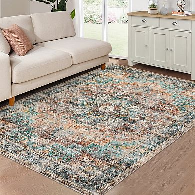 Garvee Soft Machine Washable Area Rug Non Slip Carpet for Living Room Kitche