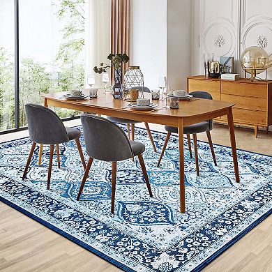 Garvee Washable Non Slip Area Rugs Stain Resistant Non Shedding Bordered for Indoor use