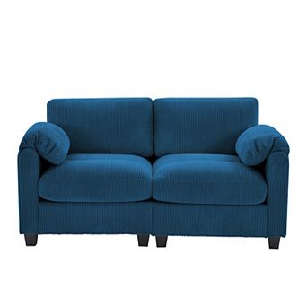 Corduroy Sectional Loveseat, Soft, Comfortable & Pet-Friendly