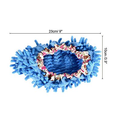 Washable Multifunction Chenille Duster Mop Slippers Cleaning Shoes Cover 4Pcs