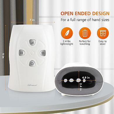 Snailax Hand Massager with Heat and Compression, Vibration, Cordless