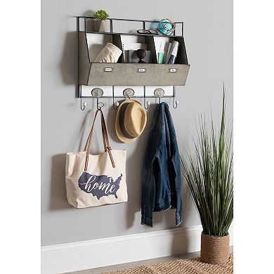 Arnica Wall Storage Pockets with Hooks