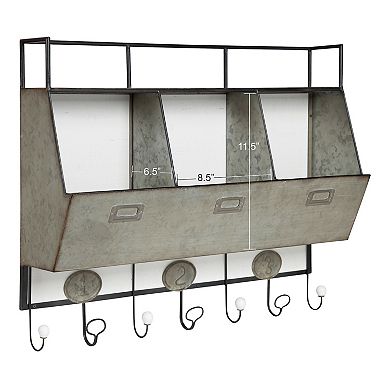 Arnica Wall Storage Pockets with Hooks