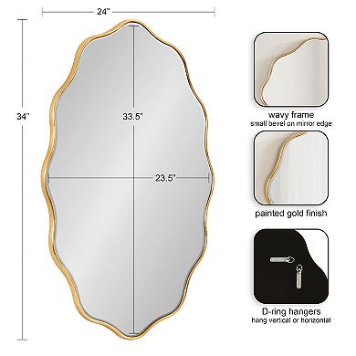 Viona Oval Scalloped Mirror
