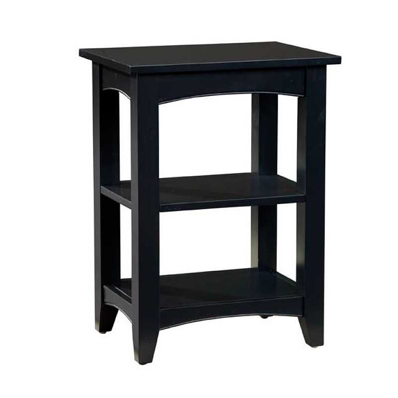 Alaterre 2-Shelf Shaker Cottage End Table, Black ~ End Tables