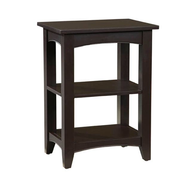 Two shelf store end table