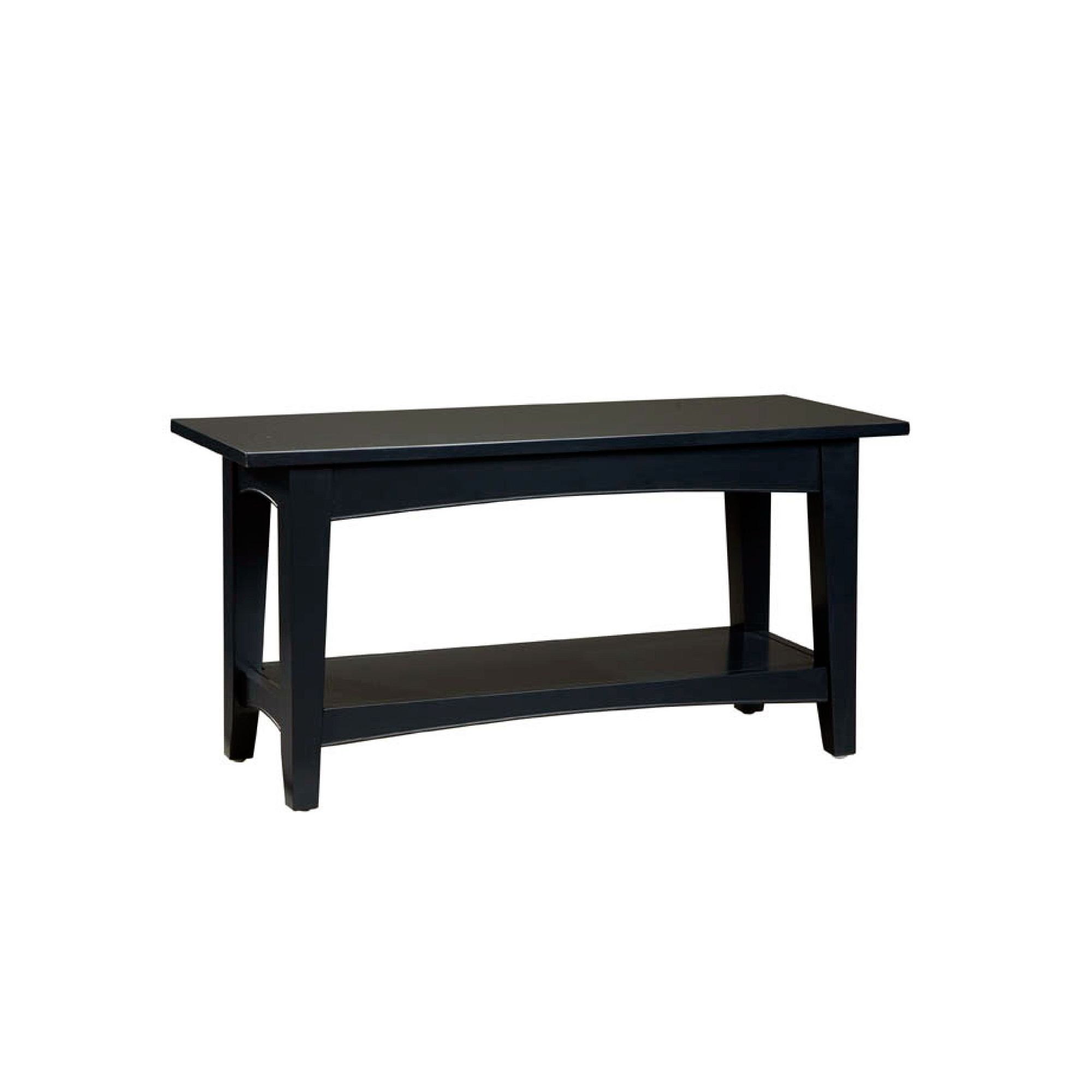 Alaterre Shaker Cottage Bench & Coffee Table, Black