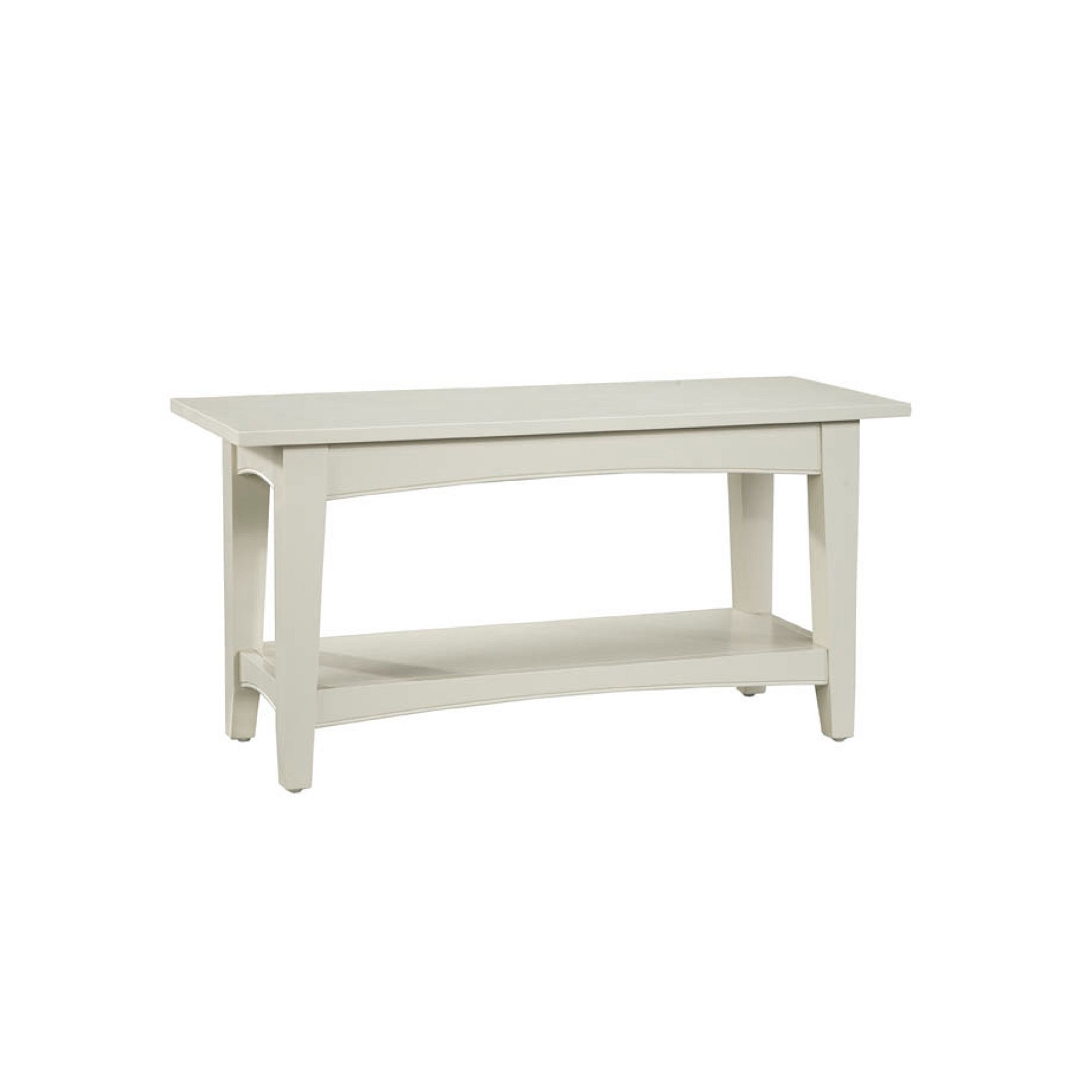 Alaterre Shaker Cottage Bench & Coffee Table, Ivory