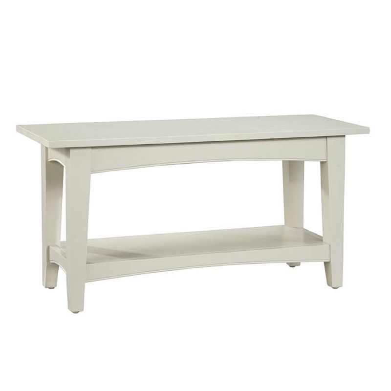 Shaker Cottage Storage Coat Hook with Bench Set  Ivory