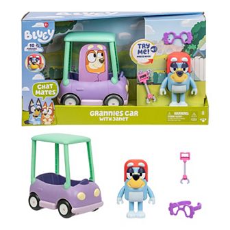 Bluey Chat Mates Grannies Car with Janet Figure