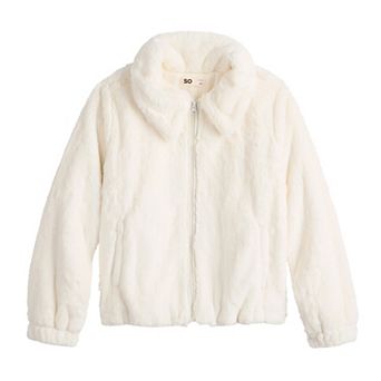 Girls 6-20 SO® Faux Fur Jacket in Regular & Plus Size