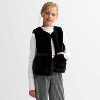 Girls 6-20 SO® Faux Fur Vest in Regular & Plus Size