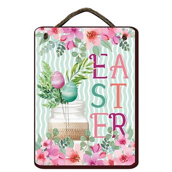 COURTSIDE MARKET Easter Jar Sign Wall Decor