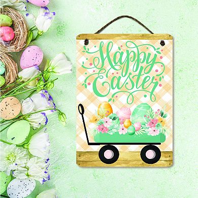 COURTSIDE MARKET Easter Wagon Sign Wall Decor